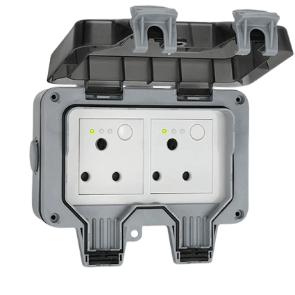 AC Charging station with two sockets
